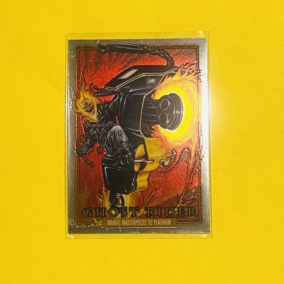 Other - 2024 Upper Deck Marvel Masterpieces '92 Platinum Ghost Rider Base #37